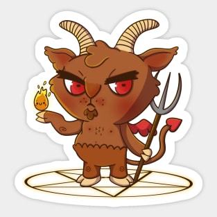 Satan is here Sticker